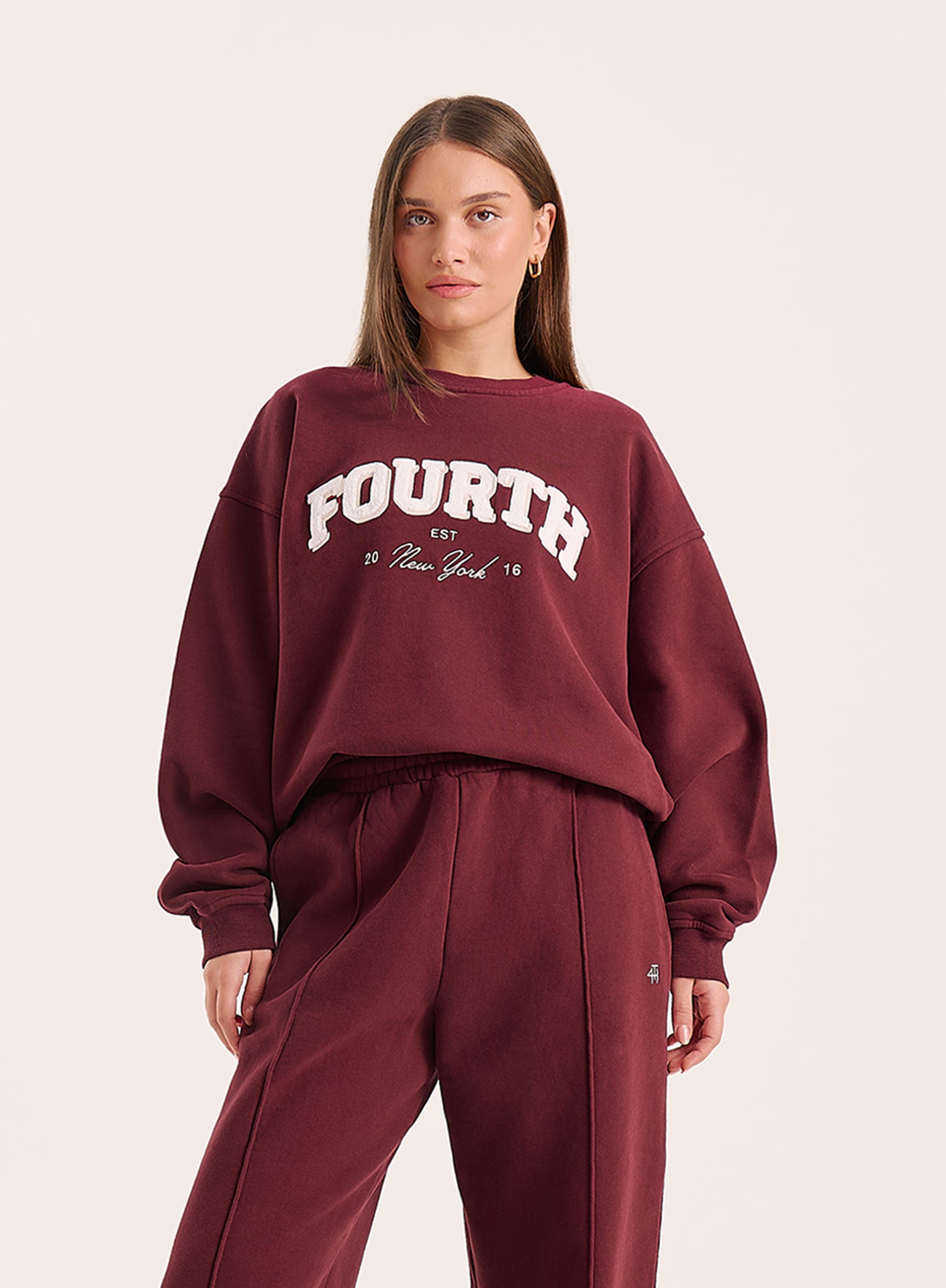 Burgundy Fourth Branded Sweatshirt